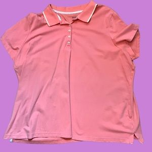 Basic Editions Women’s Pink Short Sleeve Top. Size 3XL.